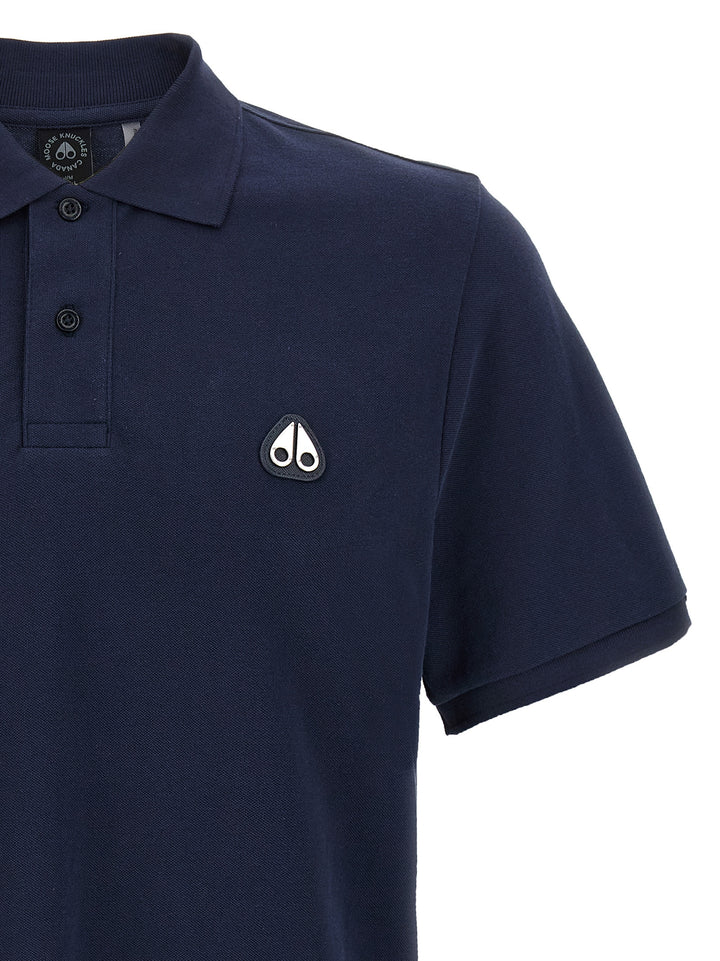 Moose Knuckles Everett Polo - Blue | 6b89f69a0aa706a6ad4be084e9b3d3dcbe990a2f