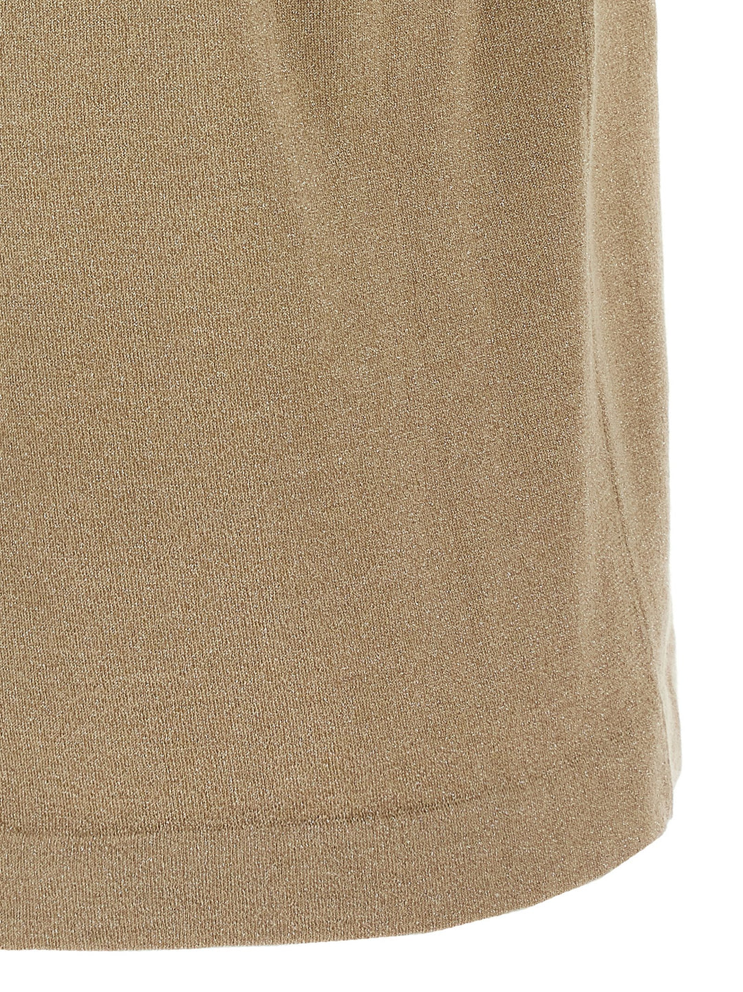 Brunello Cucinelli Lamé Cashmere T-shirt - Beige | 47bc572b044f471a1a2a6ff2dbc3317d919eb4cc