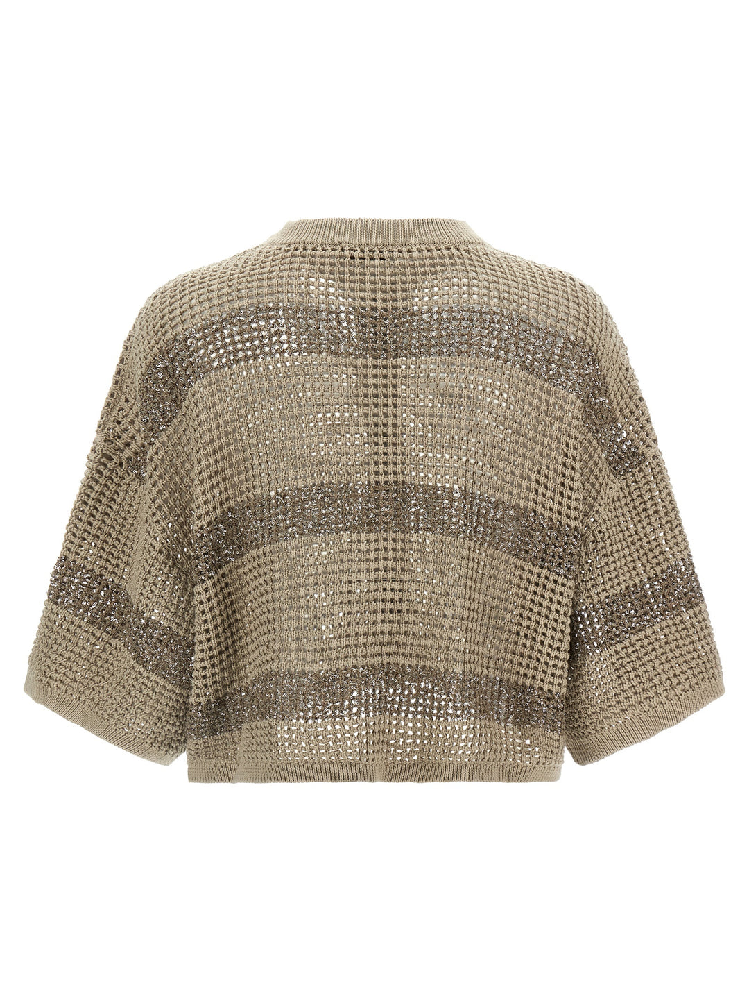 Brunello Cucinelli Dazzling Stripes Sweaters and Cardigans - Beige | 75cb23328054b7cb3f4735127be8a98eb84c292a