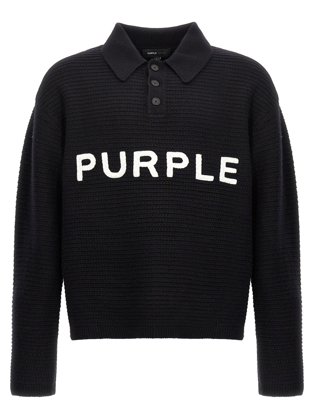 Logo Embroidery Sweater Sweaters And Cardigans Black
