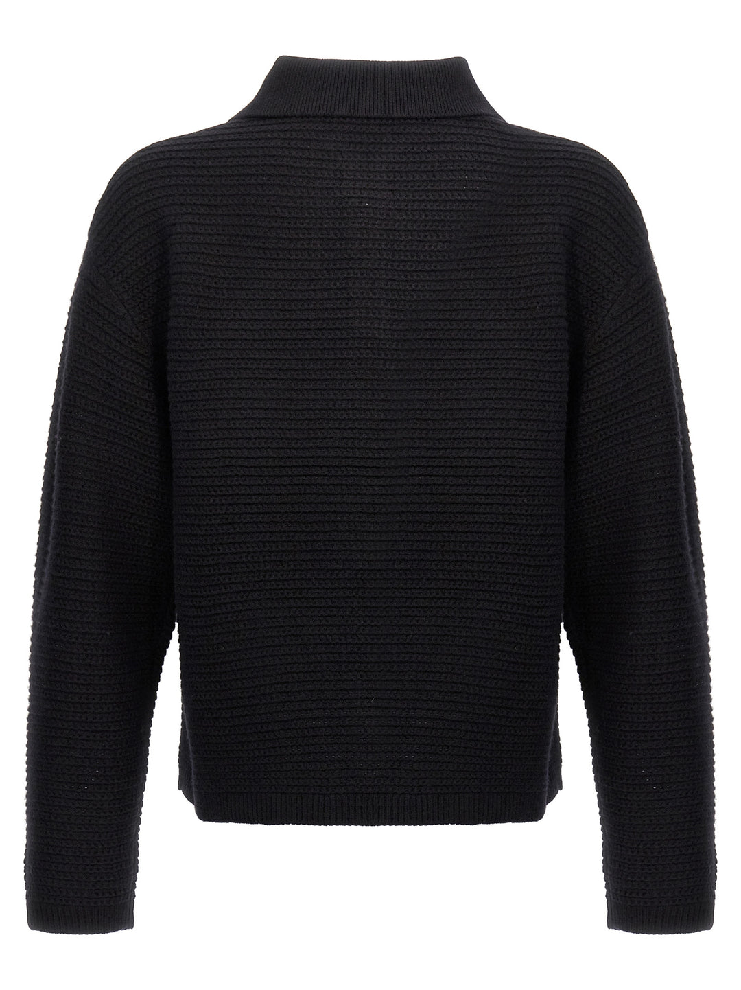 Logo Embroidery Sweater Sweaters And Cardigans Black