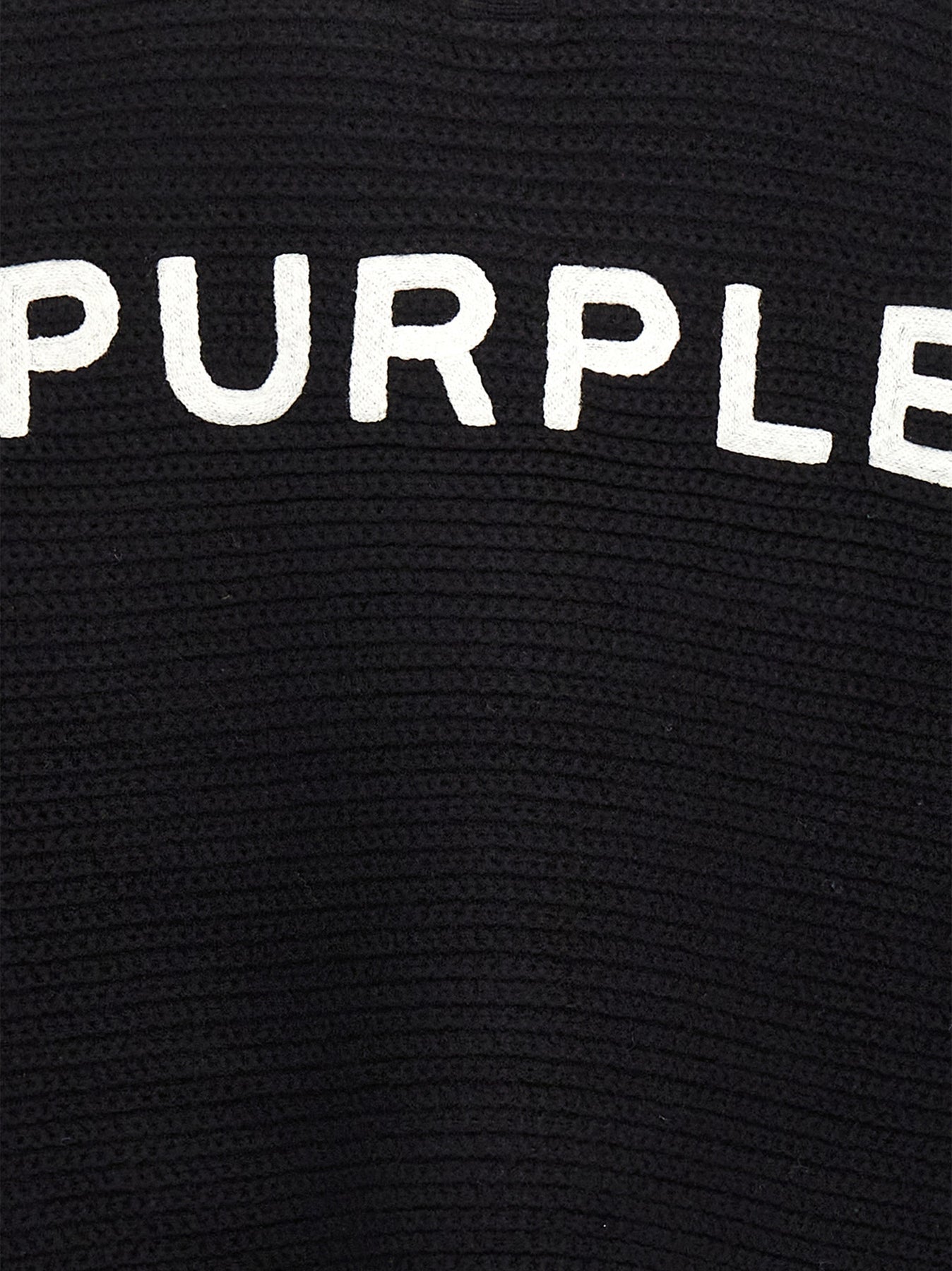 Logo Embroidery Sweater Sweaters And Cardigans Black