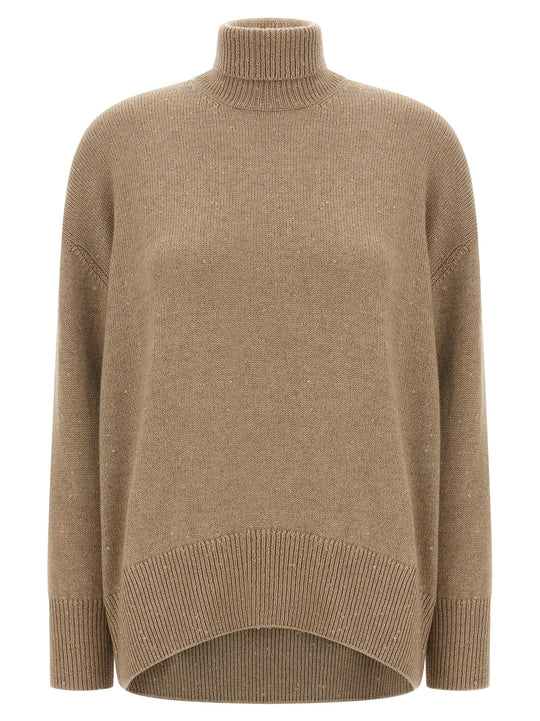 Sequin Sweater Sweaters And Cardigans Brown