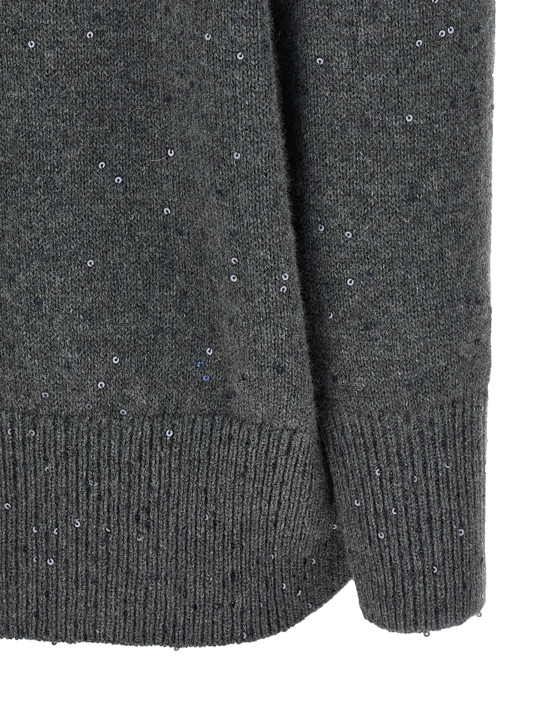 Brunello Cucinelli Sequin Sweater Sweaters and Cardigans - Gray | 819f50d1aee1b796355519cd6e72fcb987514f68