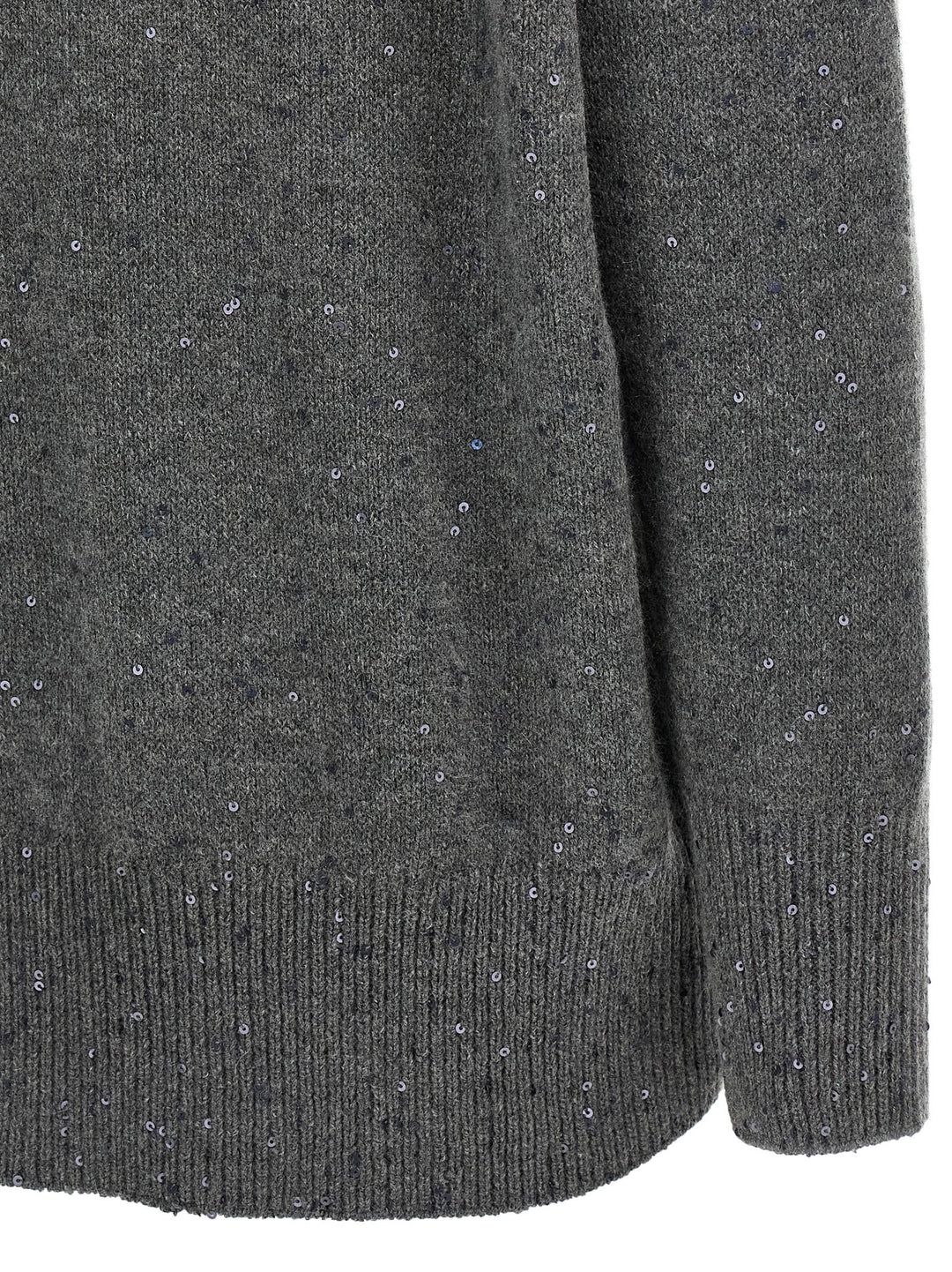Brunello Cucinelli Sequin Sweater Sweaters and Cardigans - Gray | a4520f1be2fa52f52db93d5695a4ba24c5733223