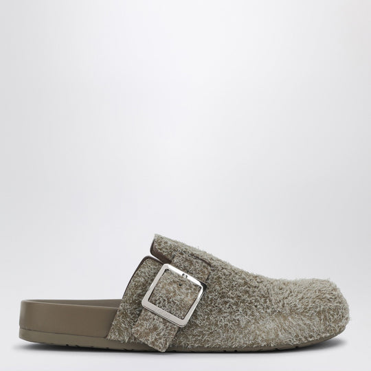 Ease Buckle Mule In Khaki Green
