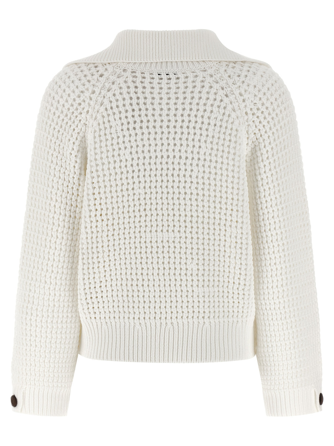 Brunello Cucinelli Openwork Sweater Sweaters and Cardigans - Beige | 14b9714a61371eb5d8c6afed9dbb7600d923ea5e