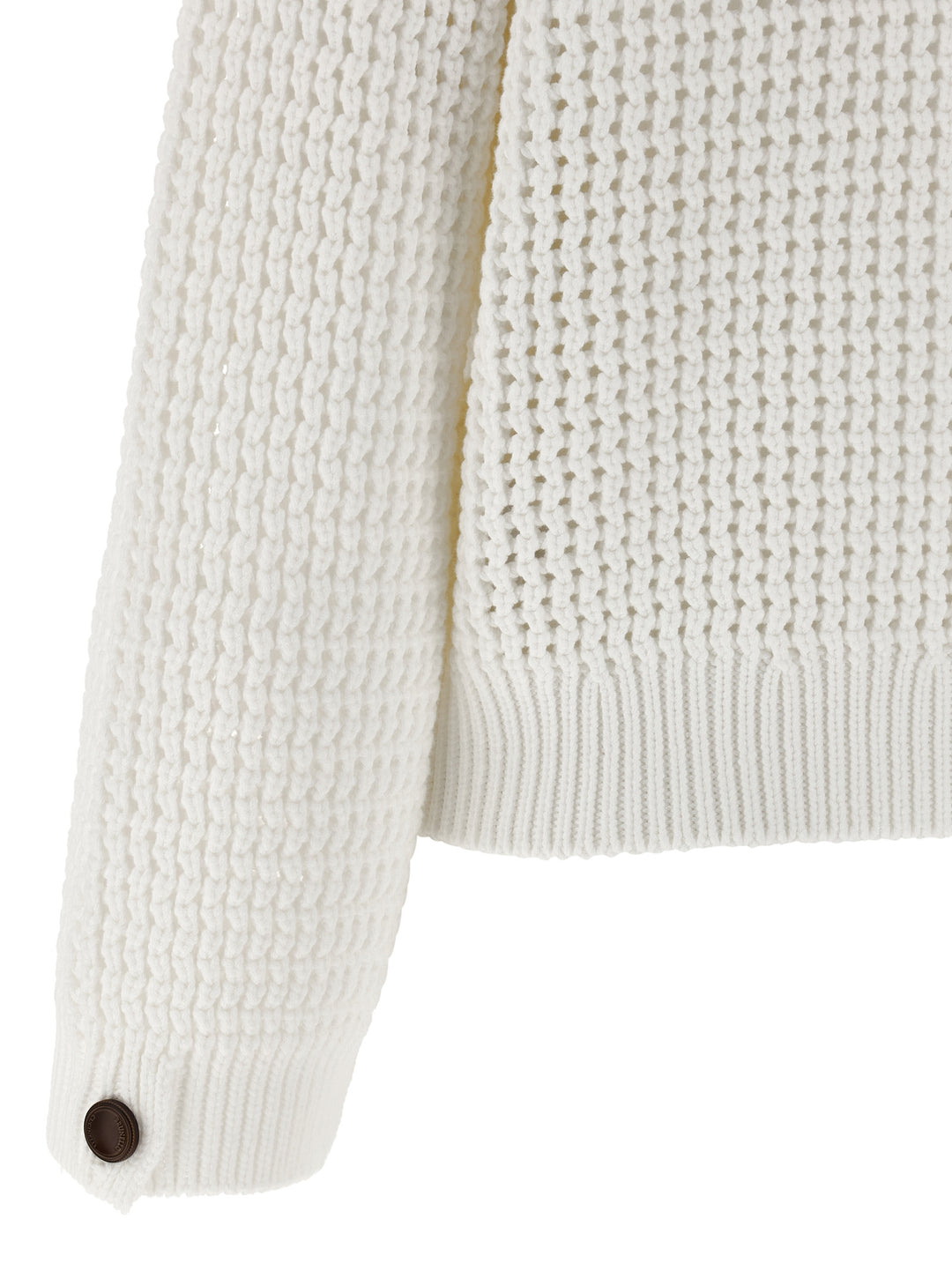 Brunello Cucinelli Openwork Sweater Sweaters and Cardigans - Beige | b91bb89dda2fe07d9e6aa26d4e04e1a8728441bb