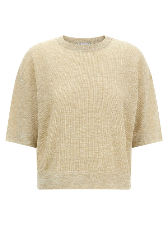 Linen T-Shirt Beige