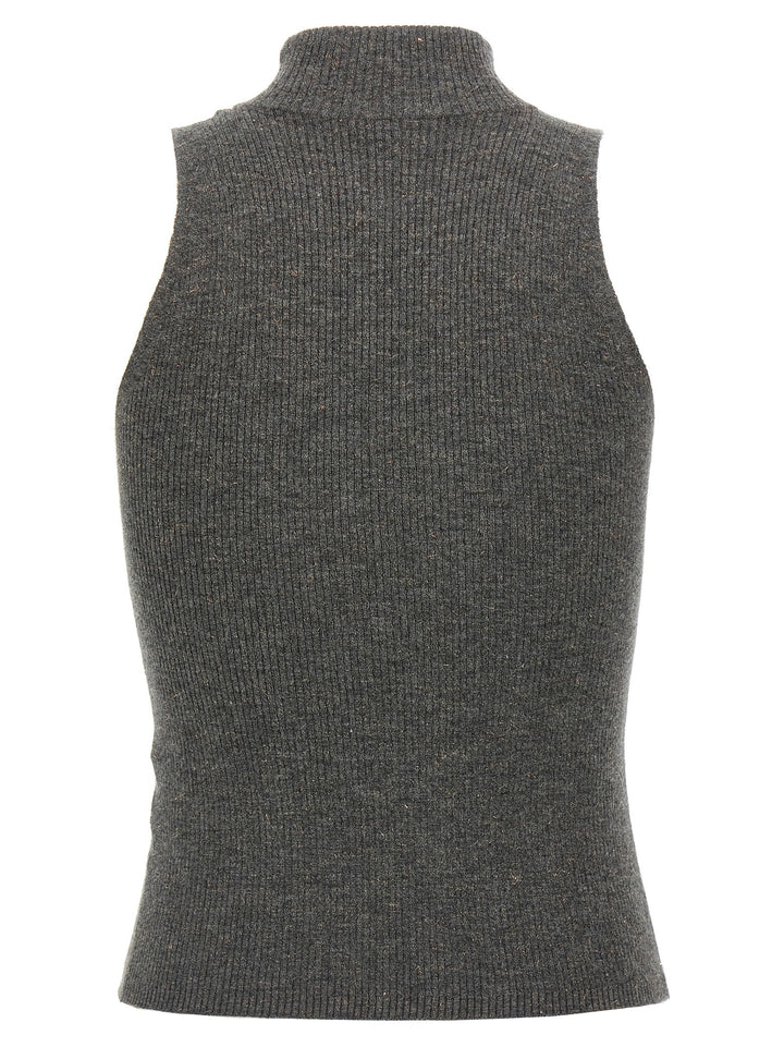 Brunello Cucinelli Sparkling Tops - Gray | 018f836143a25972c07245476d5bd874cd542625