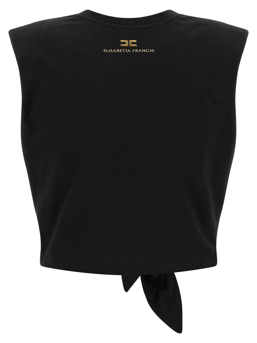 Elisabetta Franchi Knot T-shirt - Black | af80f7fd00aa572dd5796ac05166001dce3385c0