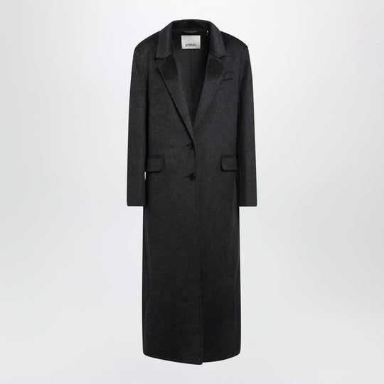 Clesa Anthracite Wool And Cashmere Coat