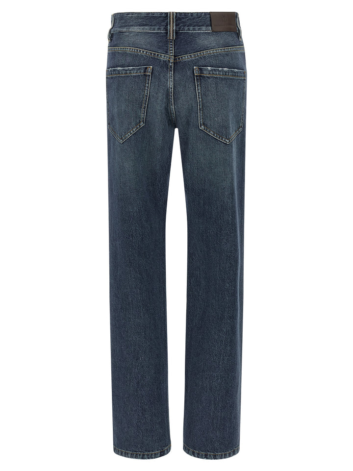 Brunello Cucinelli The Column Jeans - Blue | 5317637f6a4d22caeeca90487994b07b091875ad