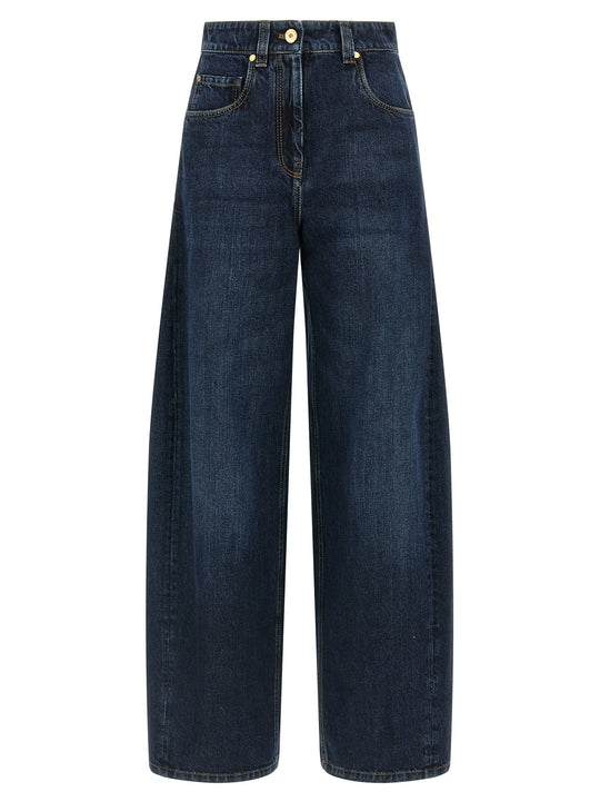 Wide Barrel Full Lenght Jeans Blue