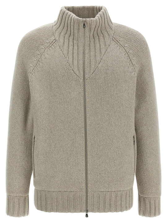 Padded Cardigan Sweaters And Cardigans Multicolor