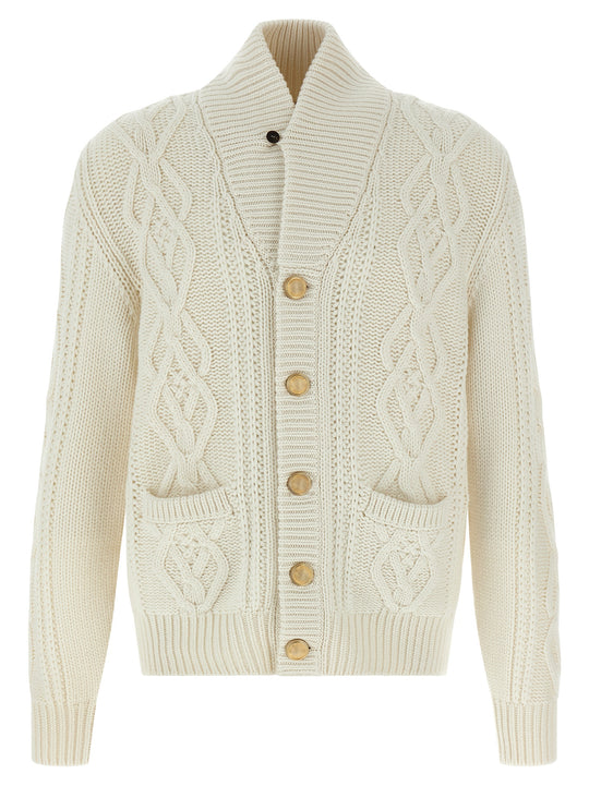 Cashmere Cardigan Sweaters And Cardigans White