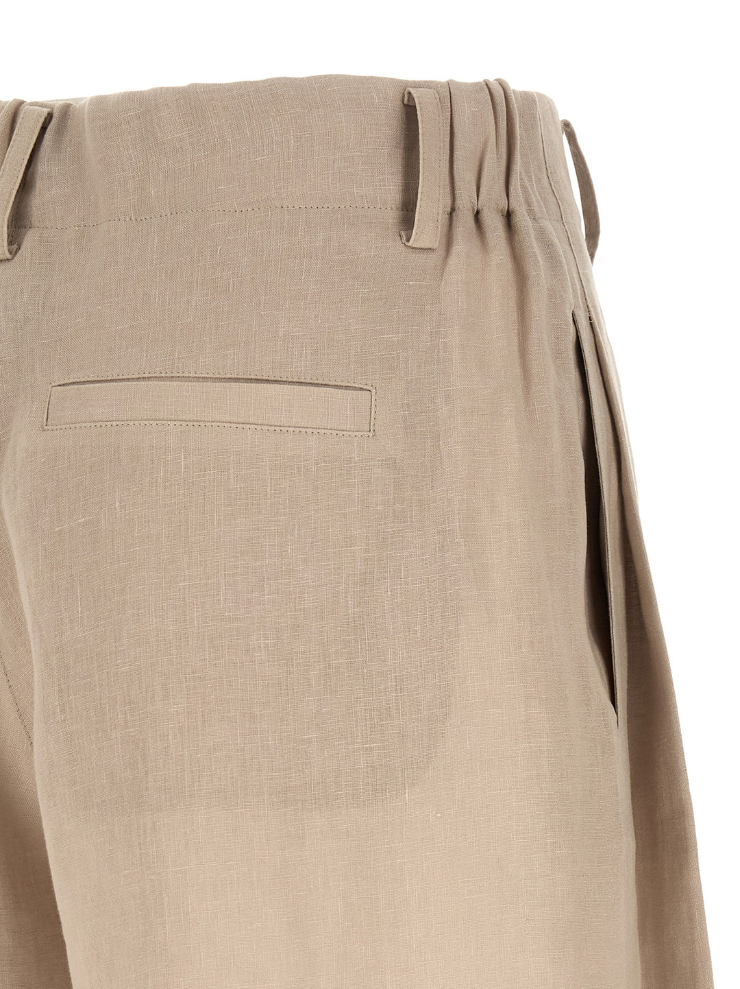 Brunello Cucinelli Linen Shorts Bermuda and Short - Beige | e1f0e7678c7dd3b33bd172e9fac6b1809fda74d3