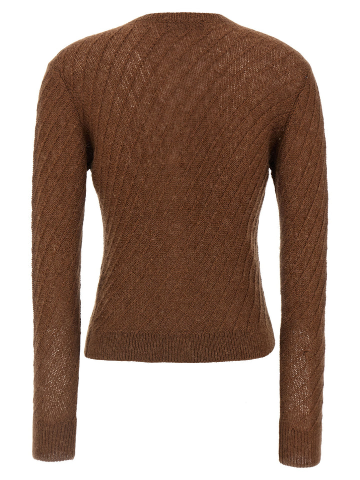 Fabiana Filippi Sequin Crochet Cardigan Sweaters and Cardigans - Brown | 319c4ad9070834a75221b41caabe98e30015ce1d