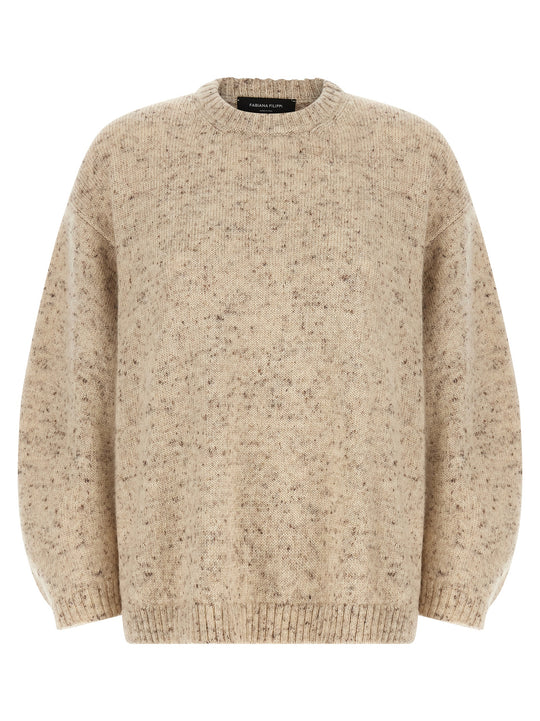 Melange Wool Sweater Sweaters And Cardigans Pink