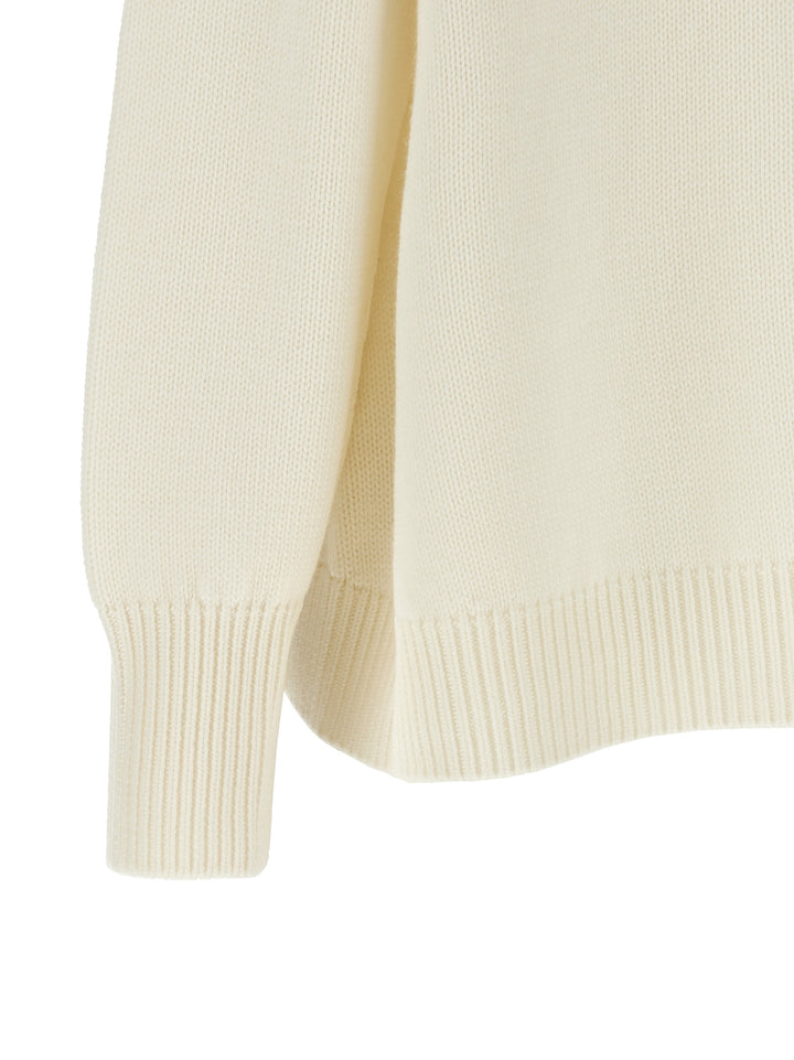 Fabiana Filippi Knot Pin Sweater Sweaters and Cardigans - White | dcb442c15430d9815e3eff37228503f31b7f6d25