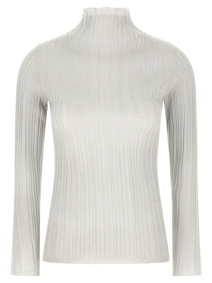 Fabiana Filippi Lamé Thread Sweater Sweaters and Cardigans - Gray | 7005ec1a86573945594f595036b9541403aeba16