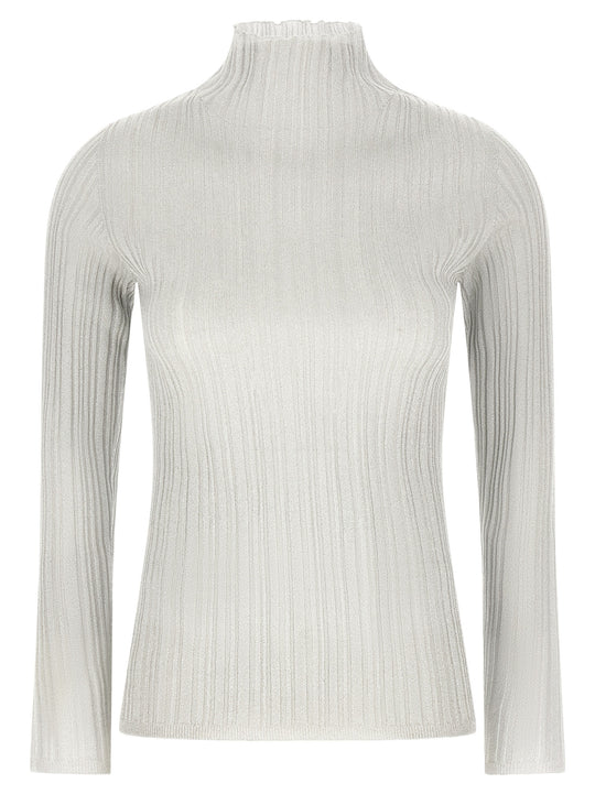 Lamé Thread Sweater Sweaters And Cardigans Gray