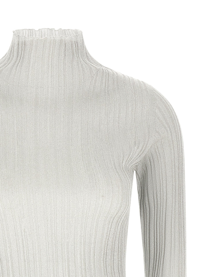 Fabiana Filippi Lamé Thread Sweater Sweaters and Cardigans - Gray | 212b15c7b0466721beae318d289522cdb78366e5