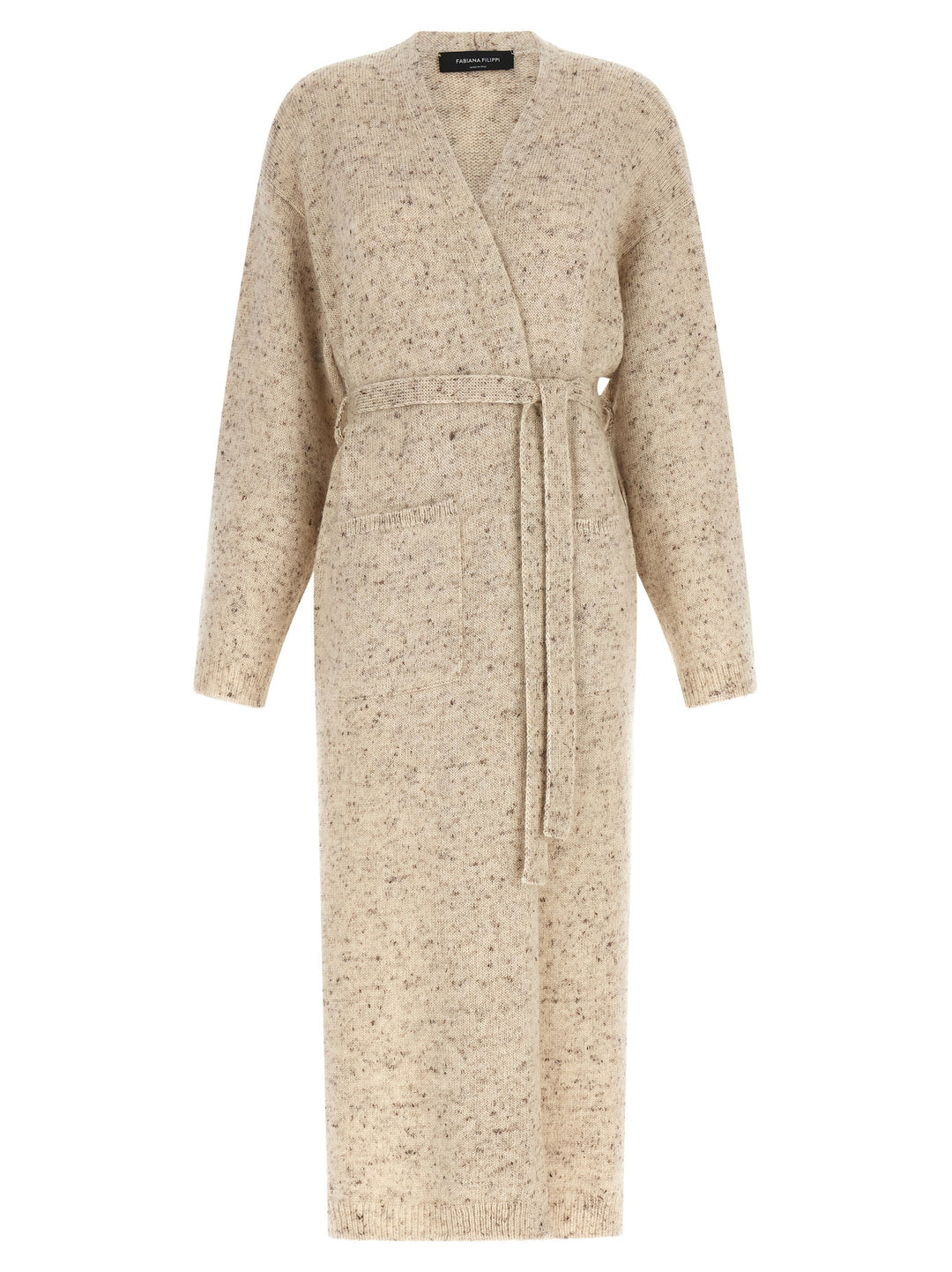 Fabiana Filippi Buttoned Yarn Cardigan Sweaters and Cardigans - Beige | d3ee47491665ad9af61e455815c2a193b1c202da