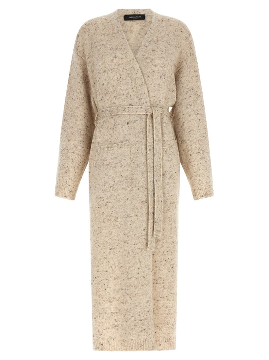 Buttoned Yarn Cardigan Sweaters And Cardigans Beige