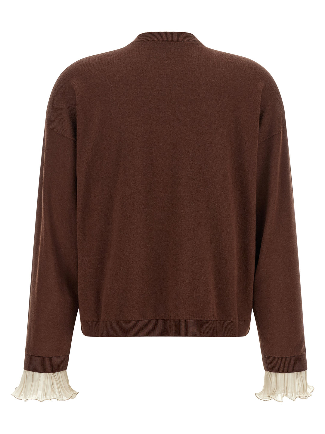 Fabiana Filippi Pleated Cuffs Sweater Sweaters and Cardigans - Brown | a6f8bd28e80efefa4c5cbec989bfd387123be237