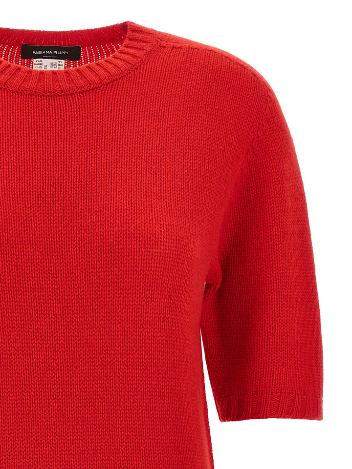 Fabiana Filippi Cashmere Sweater Sweaters and Cardigans - Red | eee0004252cbb4a4a6c2f919792f5b70f64dec54