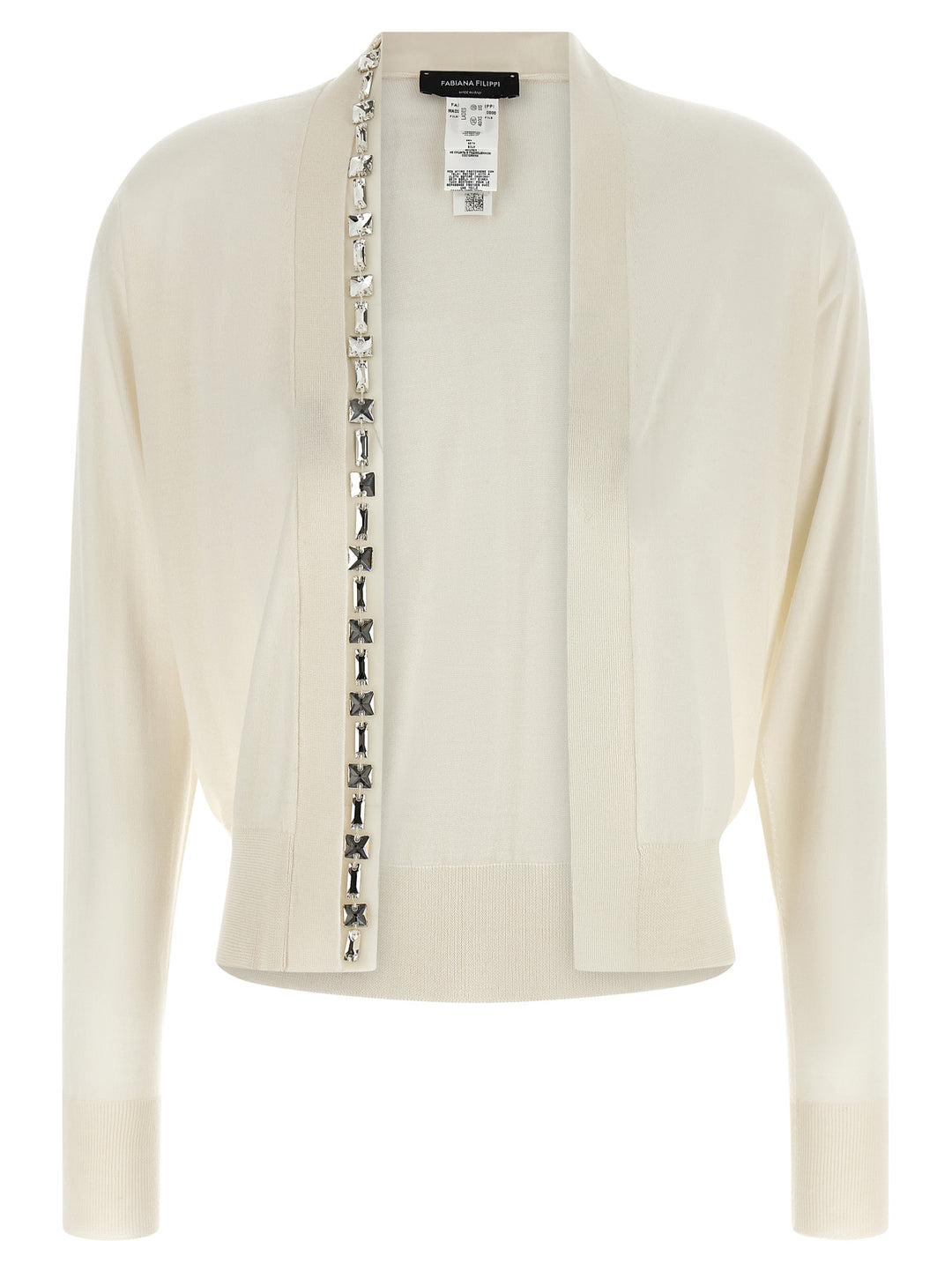 Fabiana Filippi Crystal Cardigan Sweaters and Cardigans - White | 665dedb57c7e29dfc08d82ba7645fdb45dfe6143