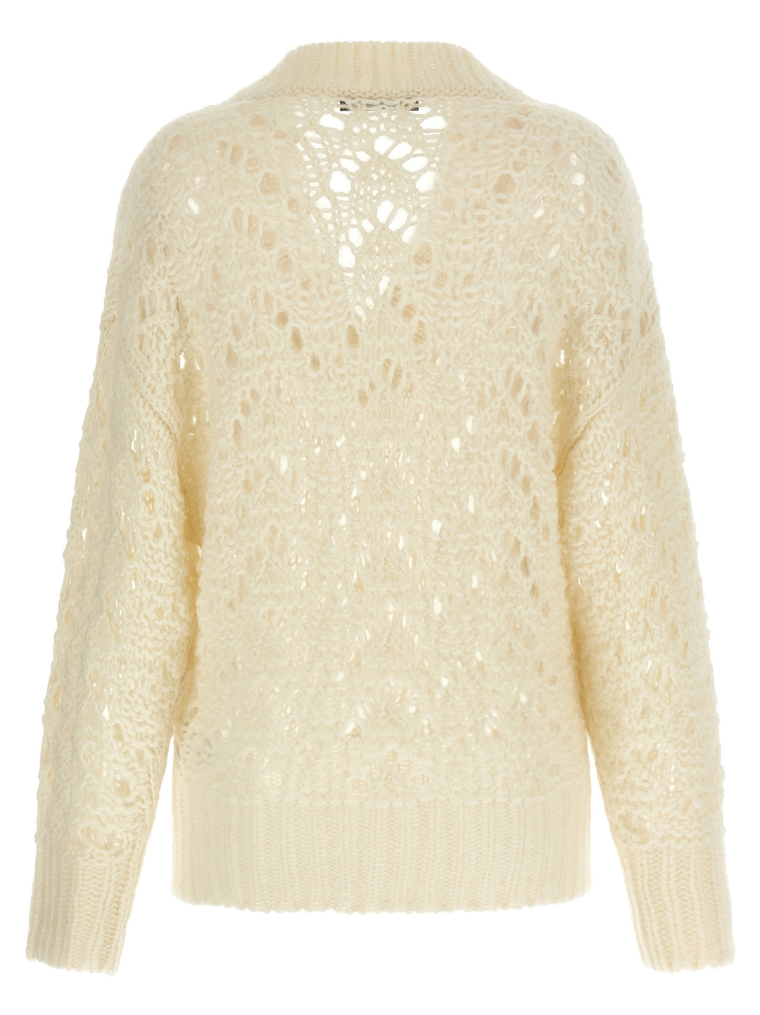 Fabiana Filippi Platinum Mohair Sweater Sweaters and Cardigans - Beige | 40090c27e7d76f6b6322c34f16b6cd13f1b2cd76