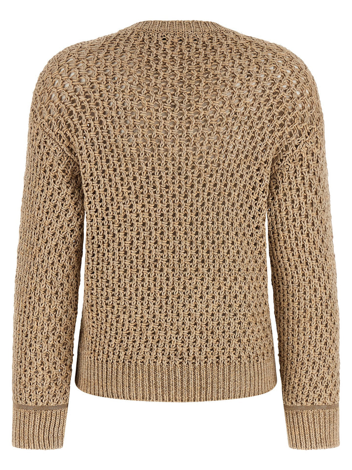 Fabiana Filippi Mouliné Yarn Sweater Sweaters and Cardigans - Brown | eeec518a7a40872bda0a3bd43c56fbc39f56146b