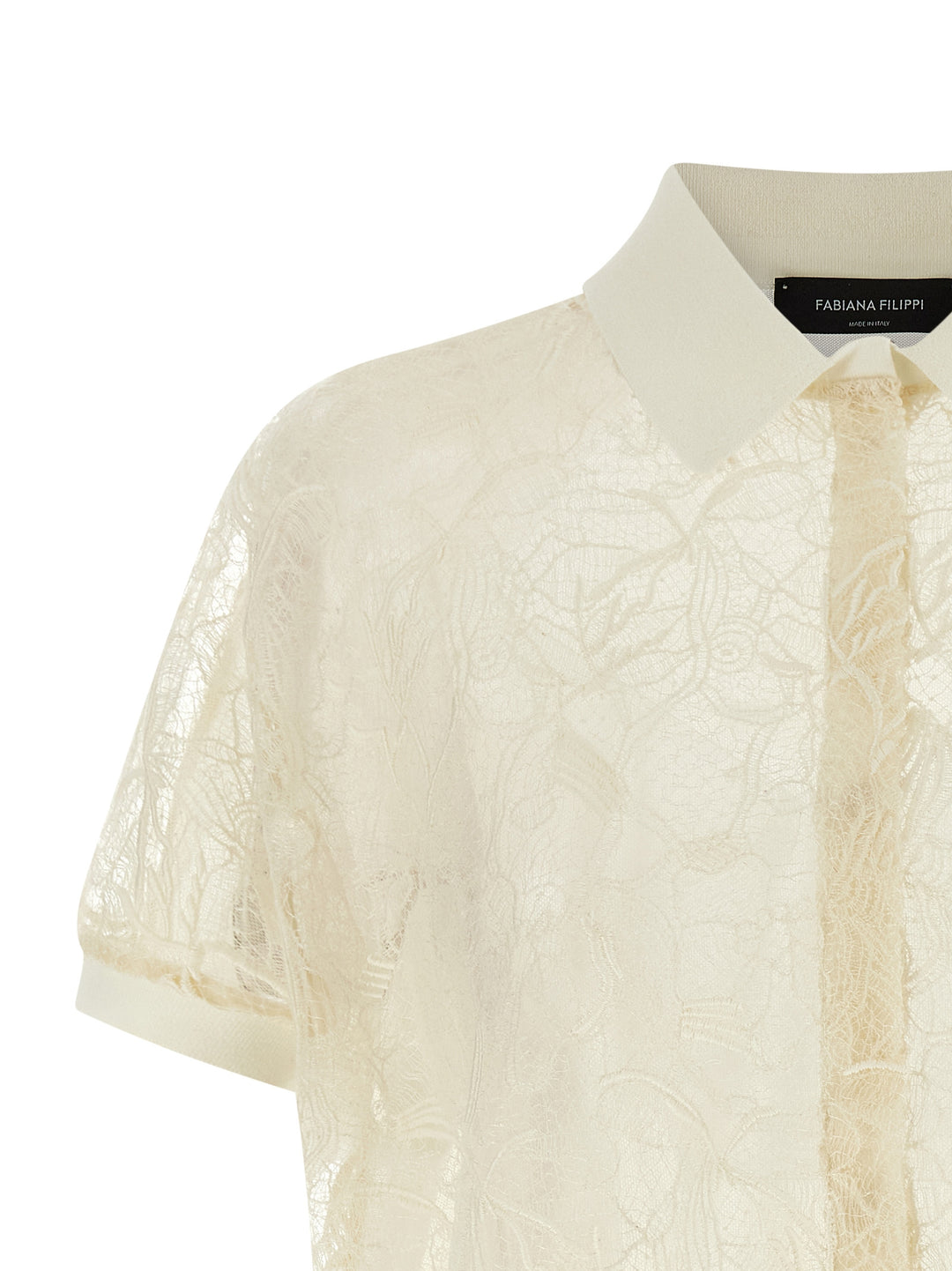 Fabiana Filippi Organza Lace Cardigan Sweaters and Cardigans - Beige | 92296691af5c0dee66c061efe2b2d49369106d7c