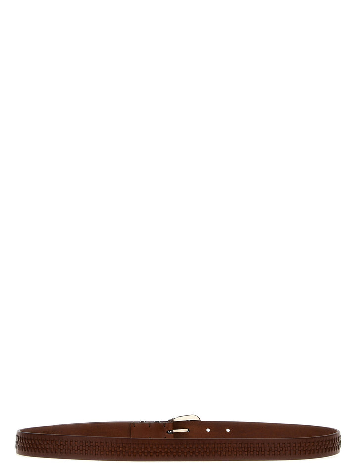 Brunello Cucinelli Leather Belt Belts - Brown | 80d222bba1ad2f34d3d3f6e15d6ce155023efdee