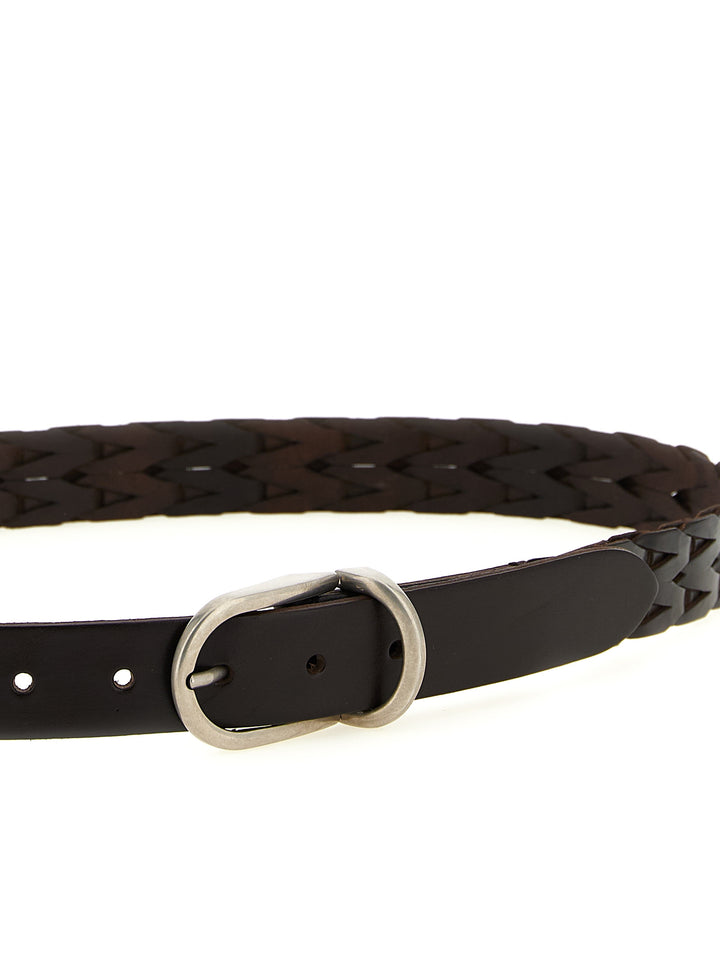 Brunello Cucinelli Braided Leather Belt Belts - Brown | 36d1b8fb136f75814f9a8f9cc4428cc4953a449f