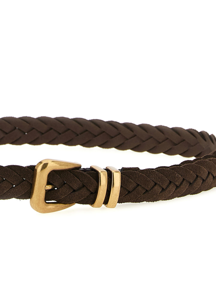 Brunello Cucinelli Woven Belt Belts - Brown | 07ae4f2a99c29a1ad5cebd04fee991893f4ec512