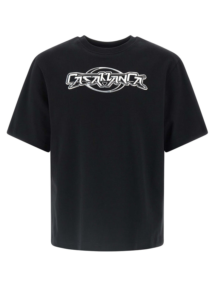 Casablanca Casablanca Chrome T-shirt - Black | 27ee4ba506c5365c7d33e67593a8bc2b6eb9a23b
