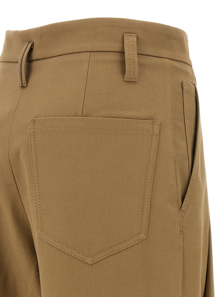 Brunello Cucinelli Pleat Pants - Beige | 38e73556a447adf4907a434c264d1d1e4e39da5b