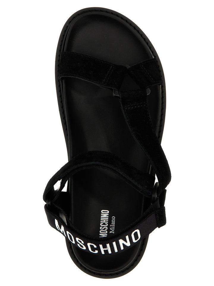 Moschino Sporty Sandals - Black | 427058a94c21436282c2814407ca042443f458b6