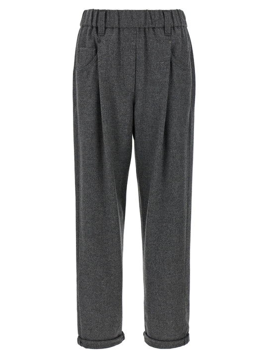 Wool And Cashmere Pants Gray
