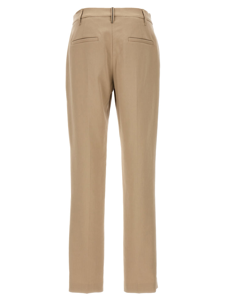 Brunello Cucinelli Cigarette Pants - Beige | 3fce07dd8029bdce489e1fab1857888170ac91de
