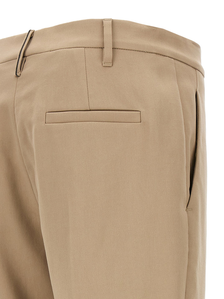 Brunello Cucinelli Cigarette Pants - Beige | b5dfa54f2c57a837ff6507dbae183f590c3116b3