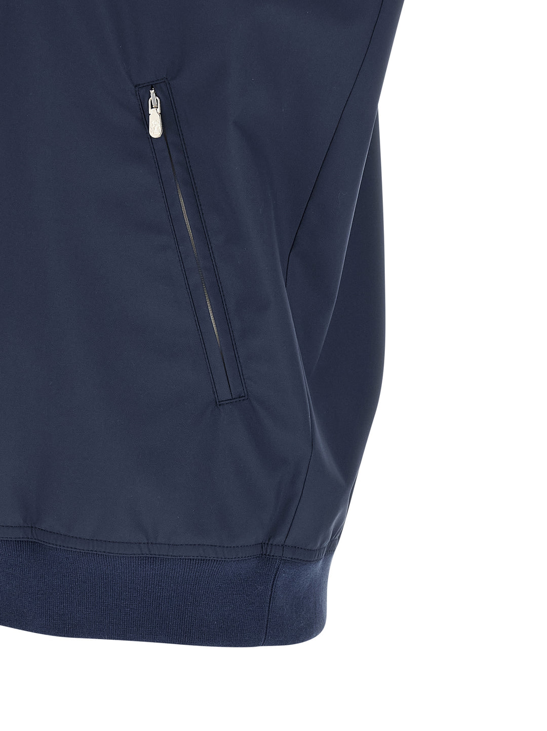 Brunello Cucinelli Logo Nylon Vest Gilet - Blue | b55764b80406463b834de0a0ca9bb94b563d9e21