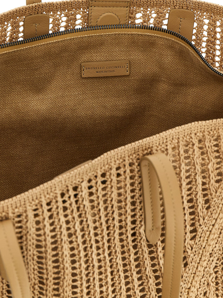 Brunello Cucinelli Bc Duo Shoulder Bags - Beige | b9cf033e91fabebac7fd2b6ac5f3be4366cb3a96