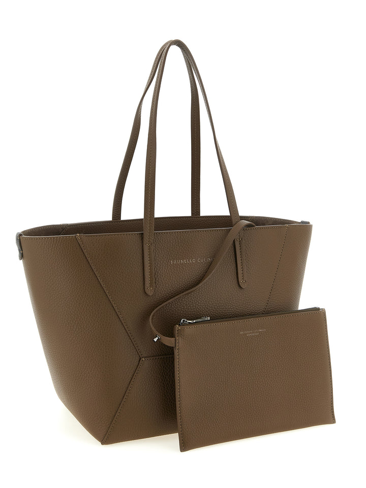Brunello Cucinelli Bc Duo Hand Bags - Brown | 163516d122831b0e5af288cfebbf2b367fdc1a81