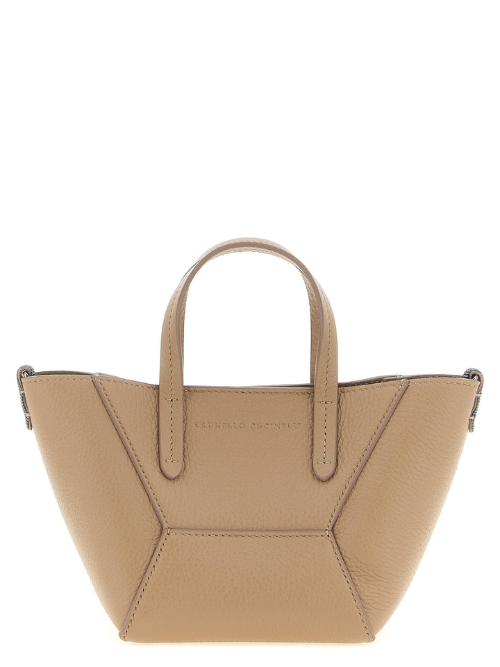 Brunello Cucinelli Bc Duo Hand Bags - Beige | c5c40a0e85c7caf019024e8d81643cfacb93a7ab