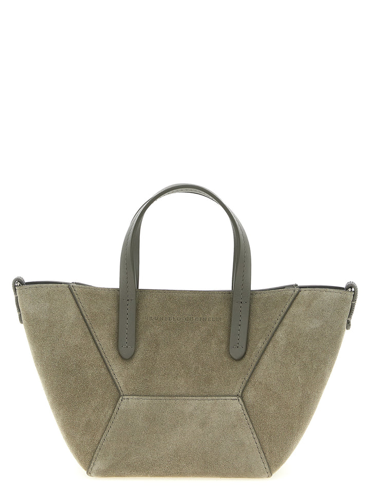 Brunello Cucinelli Bc Duo Hand Bags - Gray | d50be58a2c9246c9e9cdded44e911f6eccf9da61