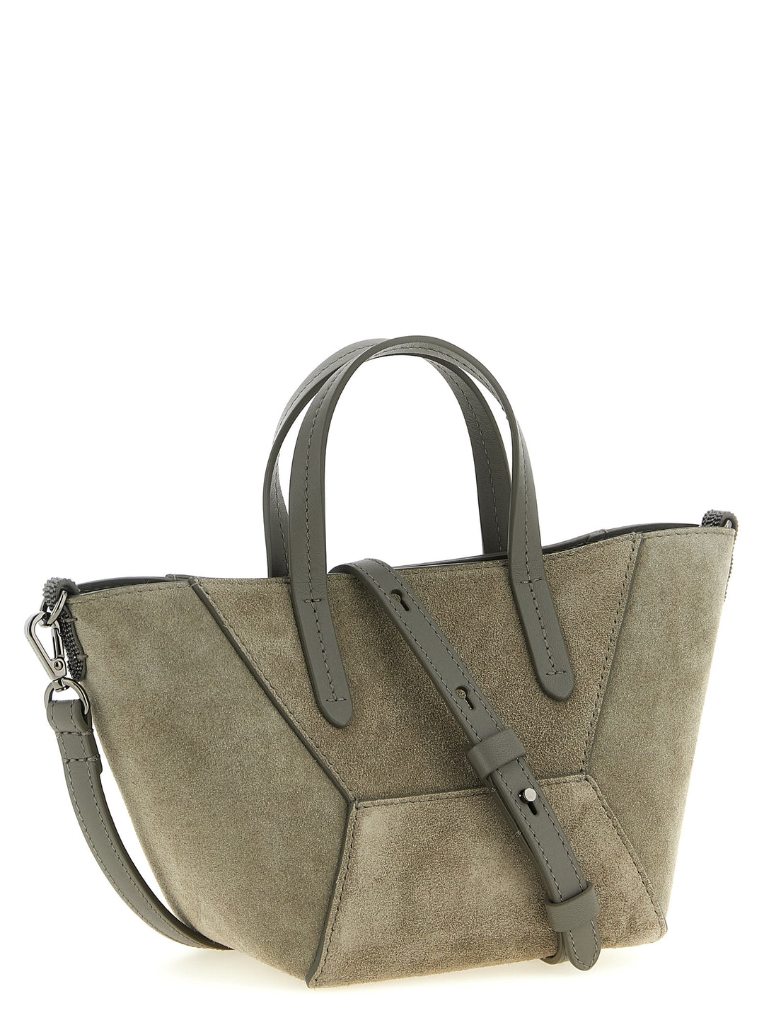Brunello Cucinelli Bc Duo Hand Bags - Gray | 9f537bca554523d8c88abf0a59a2b4d96c92b377
